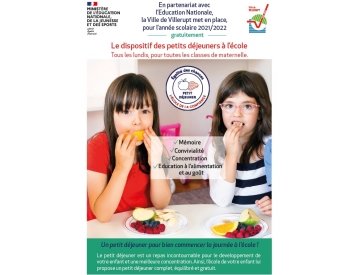 Petits déjeuners à l'école